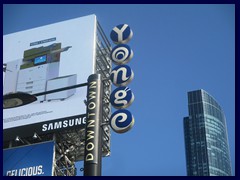 Yonge St subway station at Dundas Square 